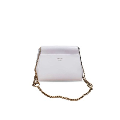 PRADA ENCHAINE MINI LEATHER BAG 1BC263 (22*18*11.5cm)